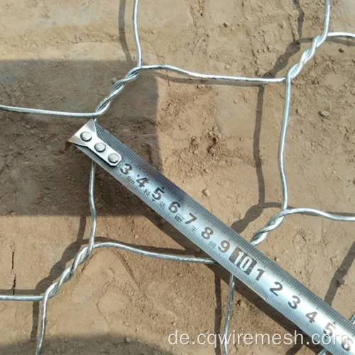 10*12 cm Lochgröße Sechseckales Gabion -Netz